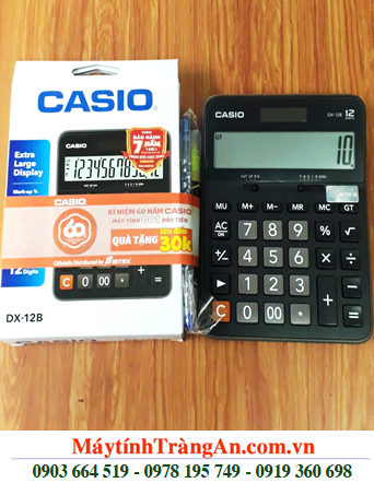 Casio DX-12B, Máy tính tiền Casio DX-12B (màn hình 12 số Digits) chính hãng